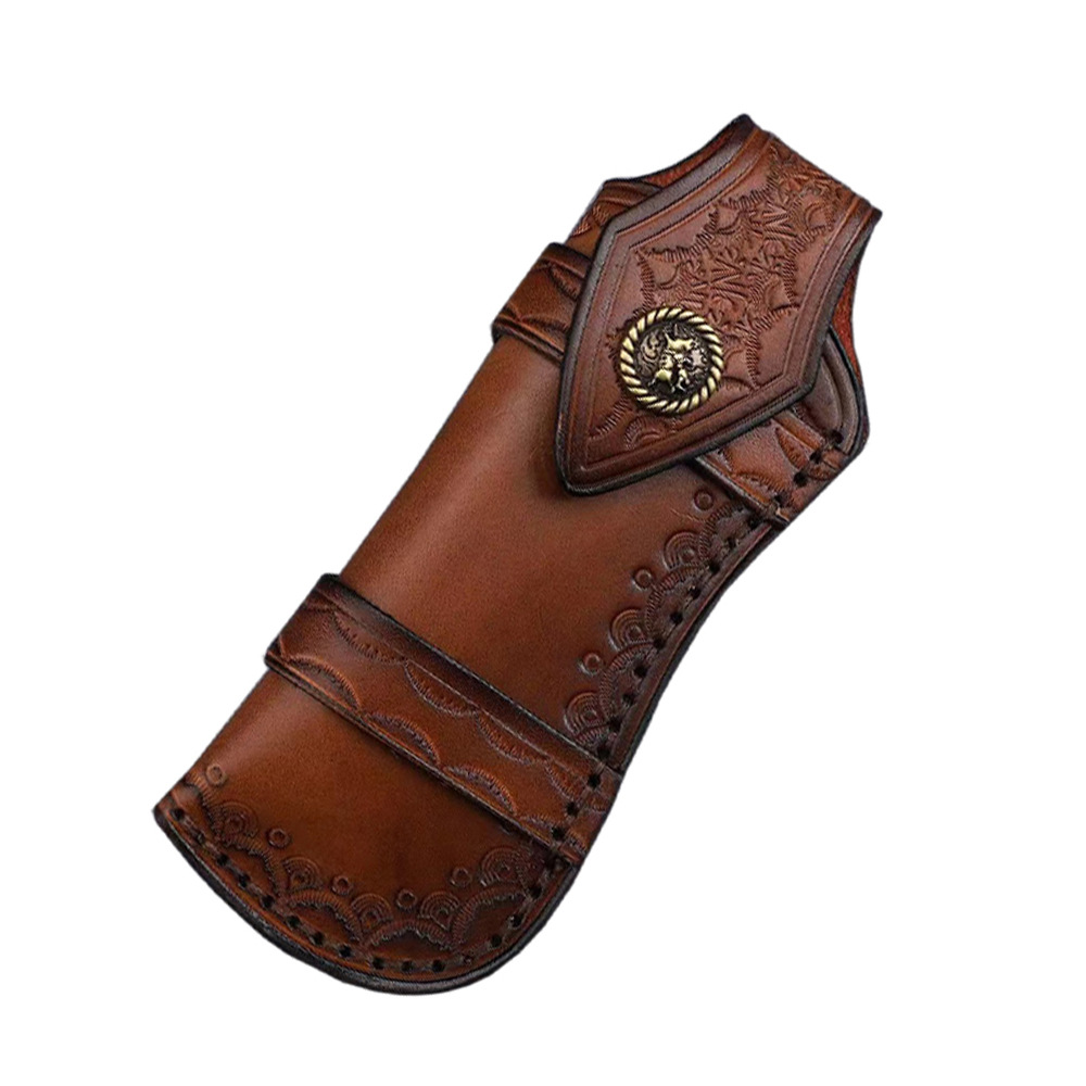 Edc Everyday Carry Knives - Büyük Boy İlk Katman Sığır Derisi