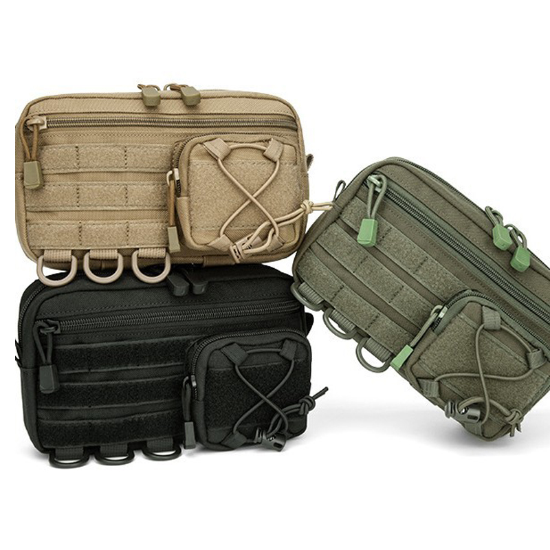 Edc Carry Fanny Pack - Taktik Molle Yatay Yönetici Çantası, Ön