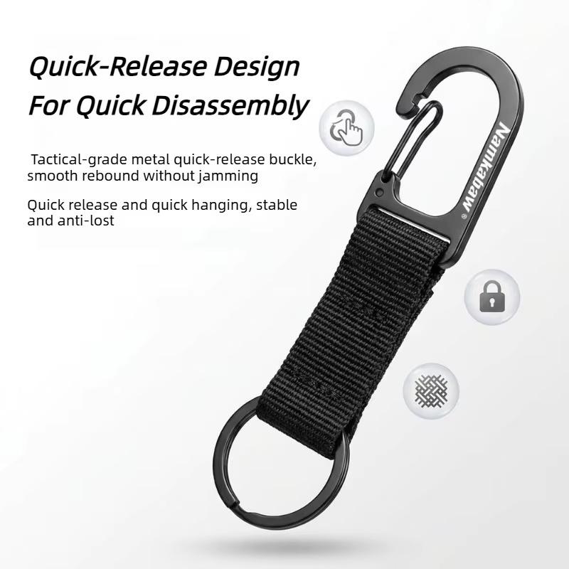 Edc Carry Clip - Kompakt Mini Dokuma Yaylı Klipsli Karabina,