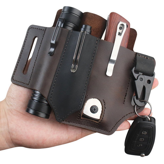 Deri EDC Alet Çantası Açık Hav - Edc Carry Fanny Pack incelemesi ve fiyatı