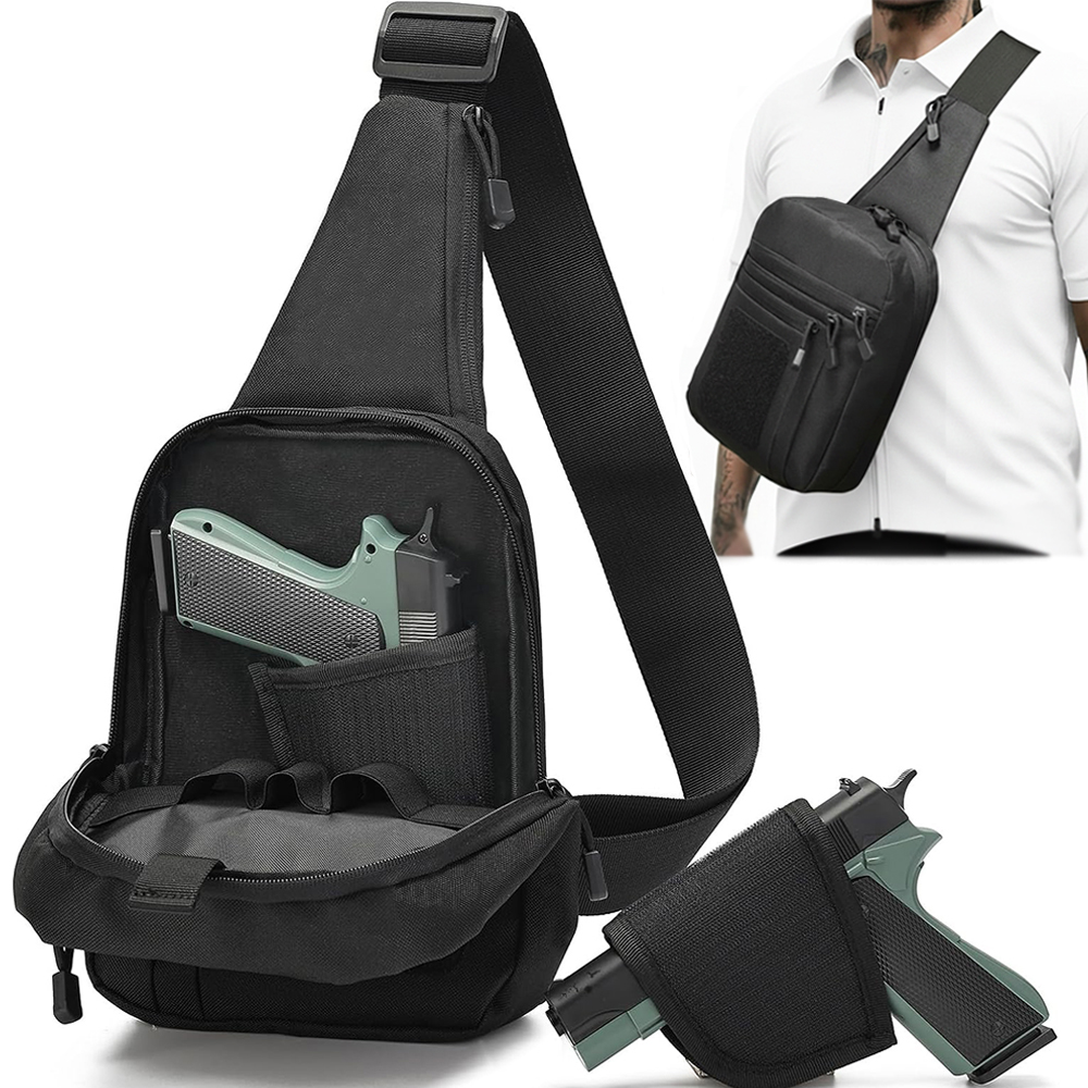 Taktik Tabanca Taşıma Çantası, - Edc Concealed Carry Sling Bag incelemesi ve fiyatı